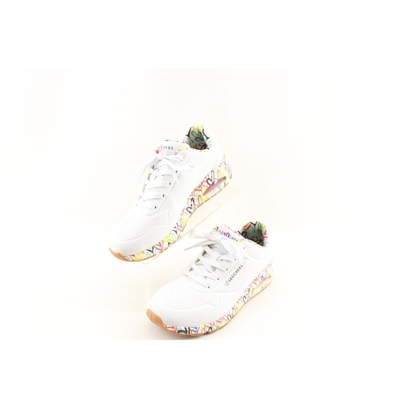 Skechers Street Uno Loving Love White/Multi Color Sneakers Shoes Womens SZ 10 US - Picture 2 of 8